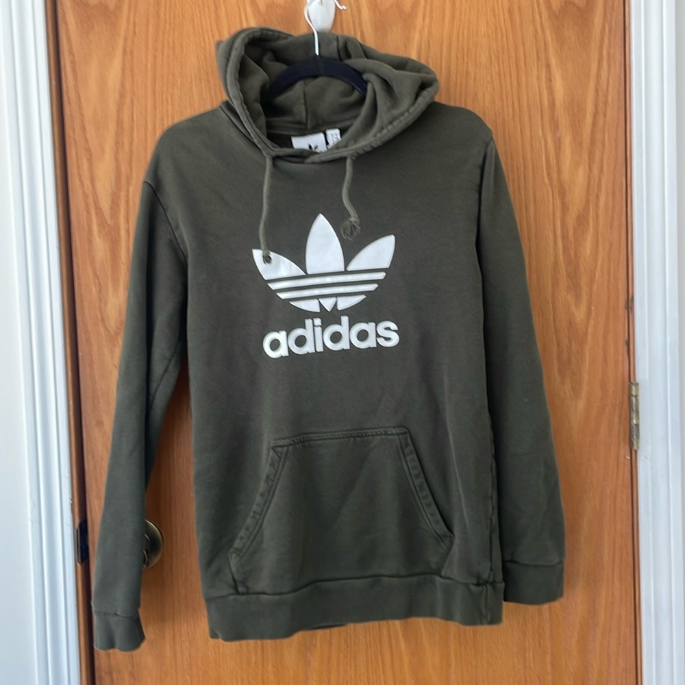 Adidas small green hoodie.